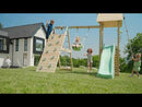 PolarPlay Tower Kids Wooden Climbing Frame - Climb & Swing Tyra Sage