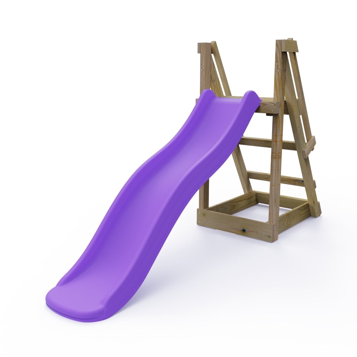 Rebo 6FT Free Standing Slide with Wooden Platform – Purple