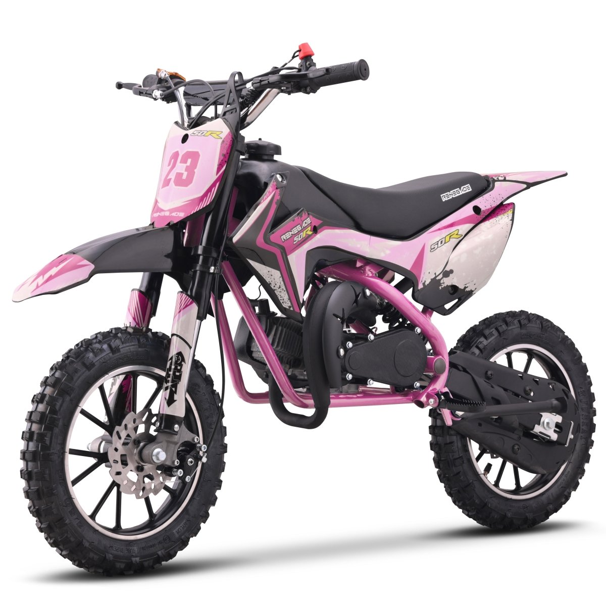 Renegade R50 49cc Petrol Mini Dirt Bike - Pink