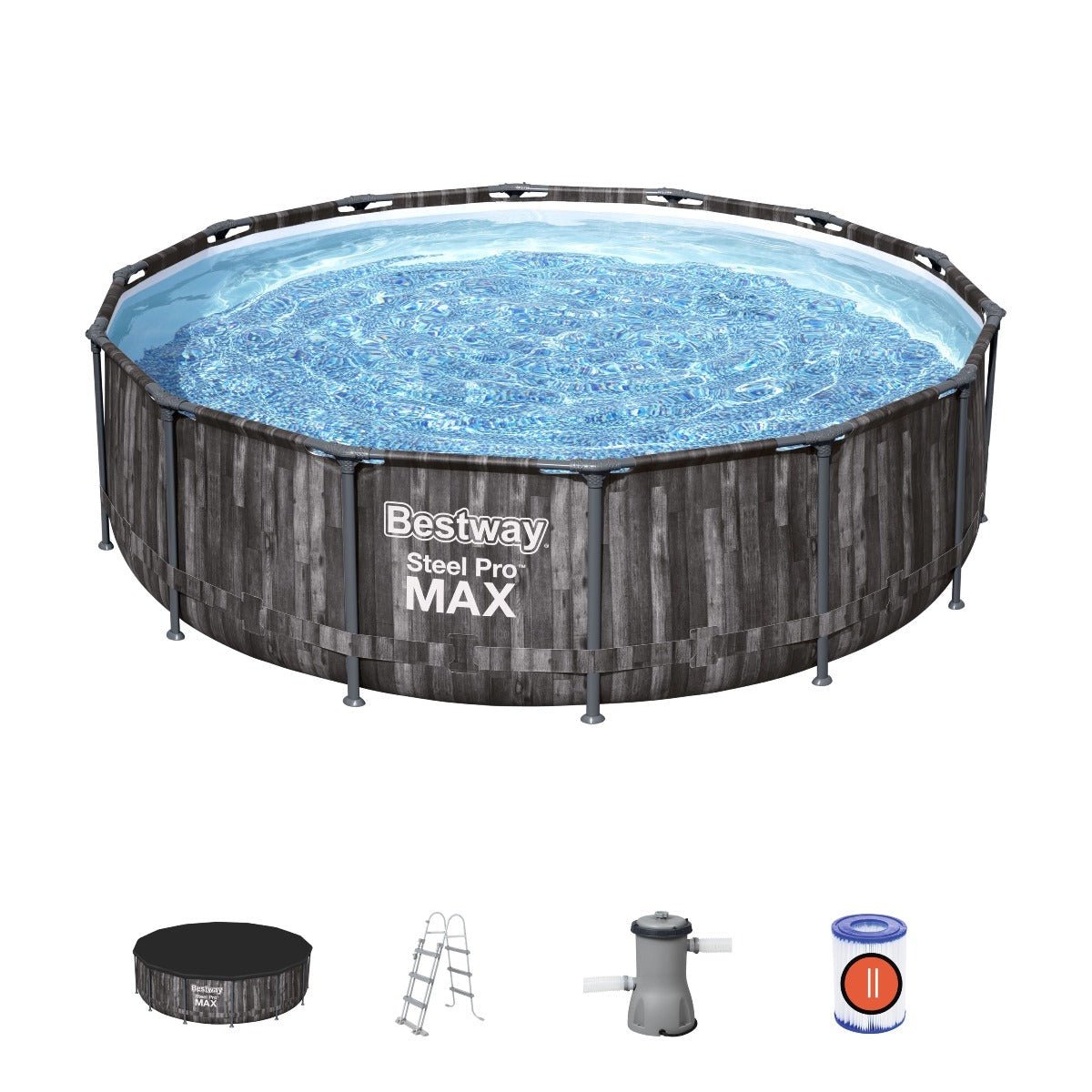 Bestway 14ft x 42in Steel Pro Max Above Ground Swimming Pool