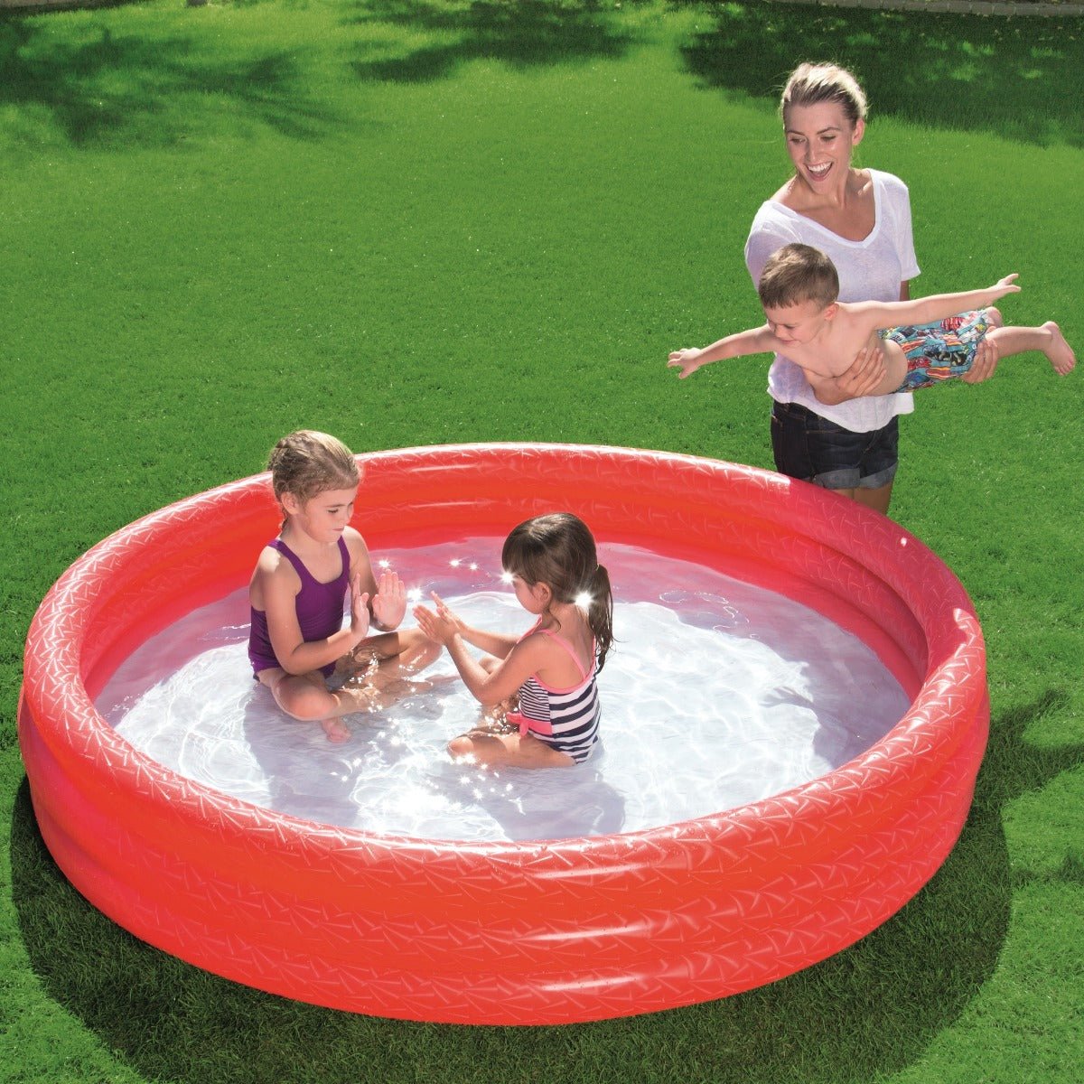 Bestway Red 6ft x H13in Inflatable Toddler Paddling Pool