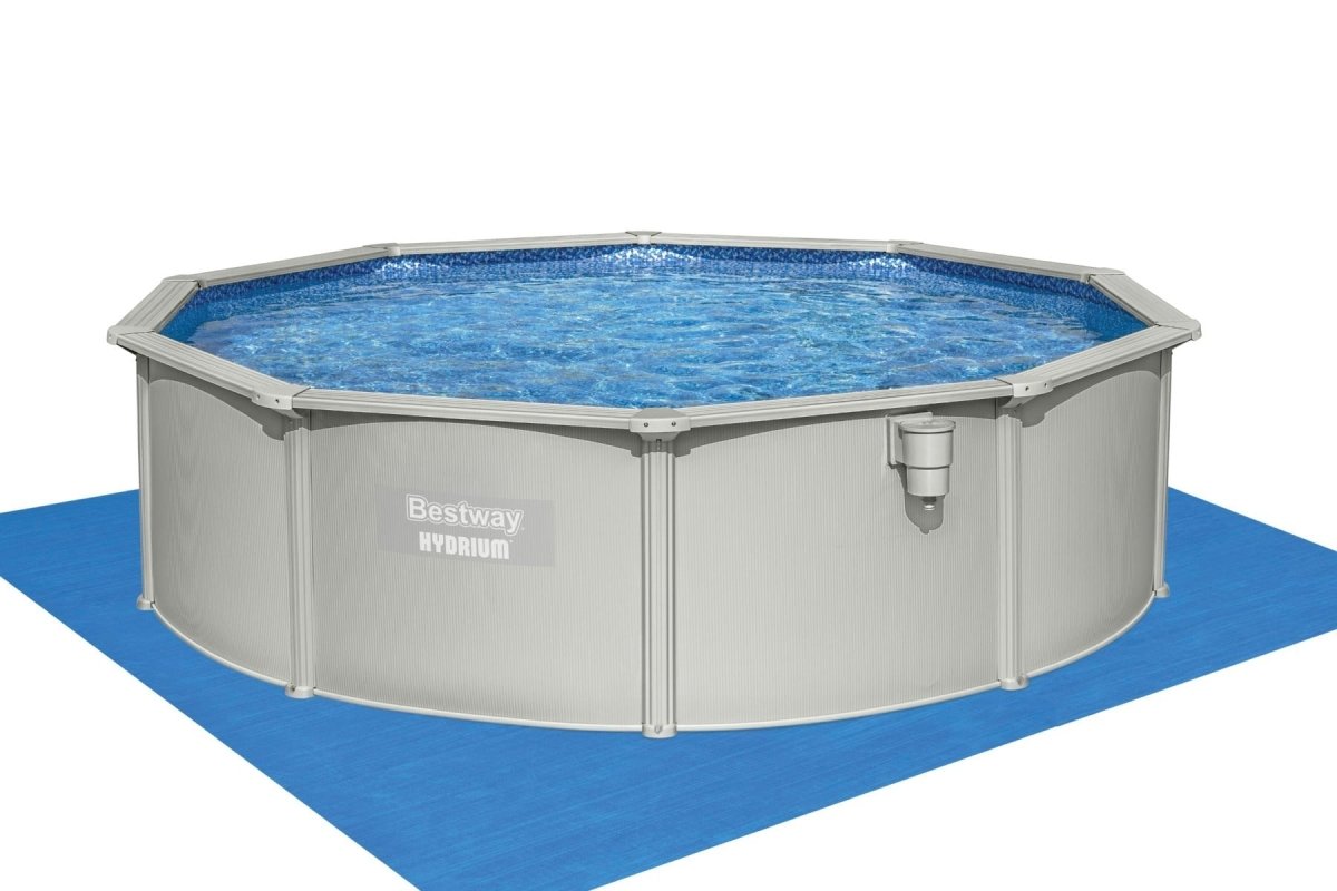 Bestway Hydrium 15ft x 48in Pool Set Above Ground Swimming Pool with Sand Filter Pump – BW56384