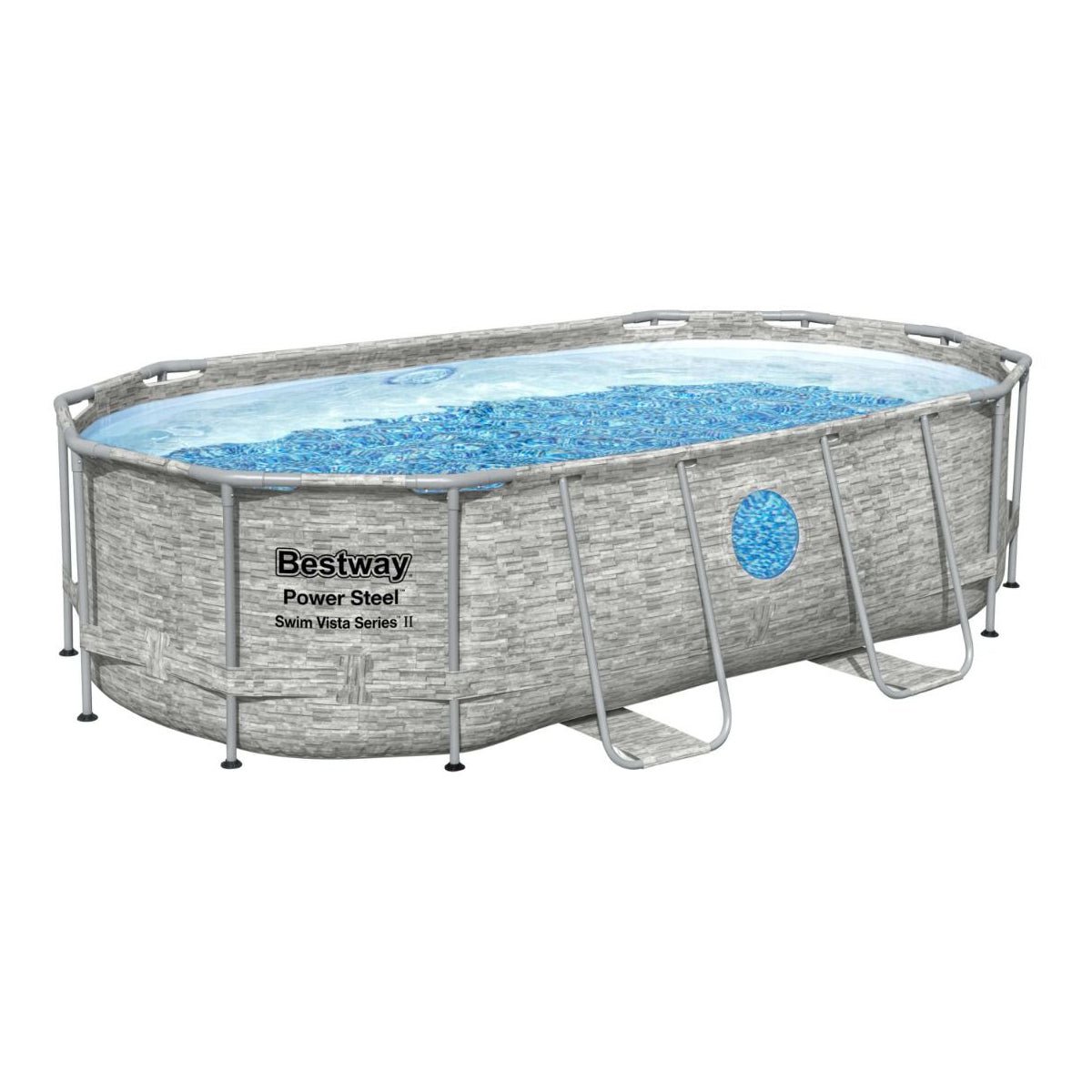 Bestway Power Steel Vista Series Oval Pool with Pump - 14ft