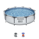 Bestway Steel Pro Frame Swimming Pool with Pump - 10 feet x 30 inch - New Generation BW56408
