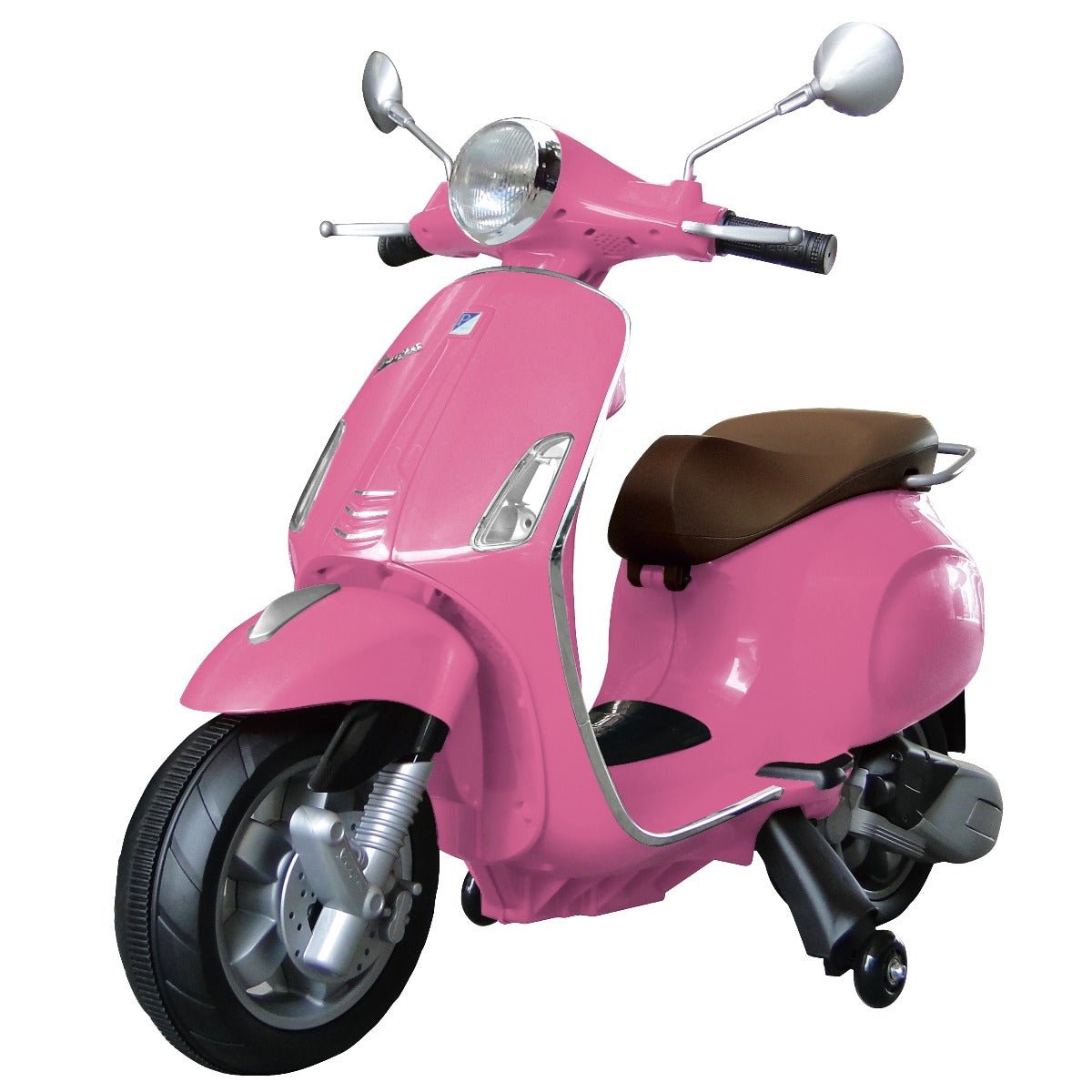 Licensed Children's Vespa 12V Ride Electric Bike - Pink