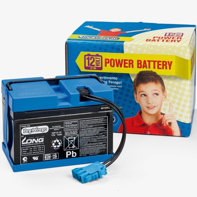 Peg Perego Official 12V 12AH Replacement Rechargeable Battery