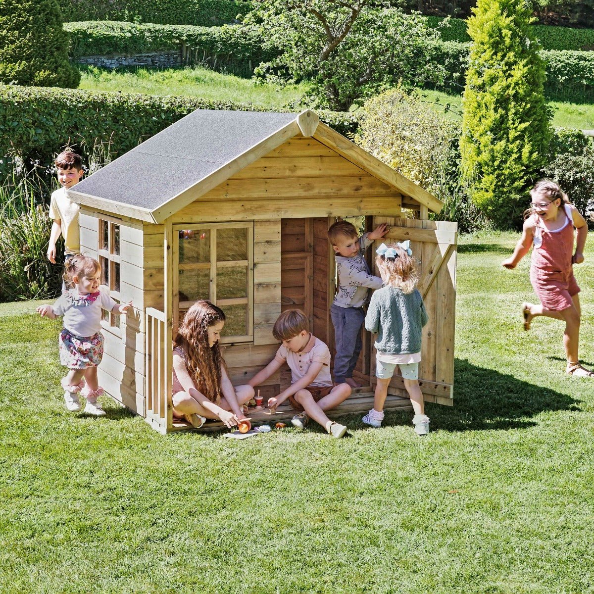 Rebo 5FT x 5FT Childrens Wooden Garden Playhouse - Puffin
