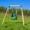 Rebo Kids Hanging Cocoon Pod Chair Hammock Swing Seat - Green