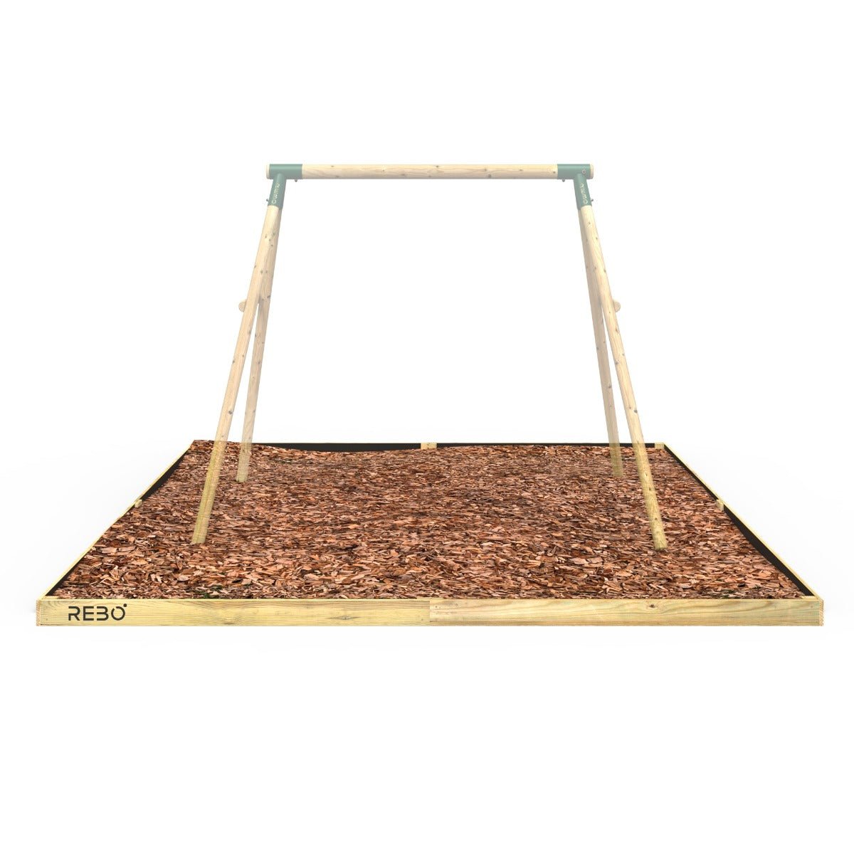 Rebo Safety Play Area Protective Bark Wood Chip Kit - 3.6M x 4M