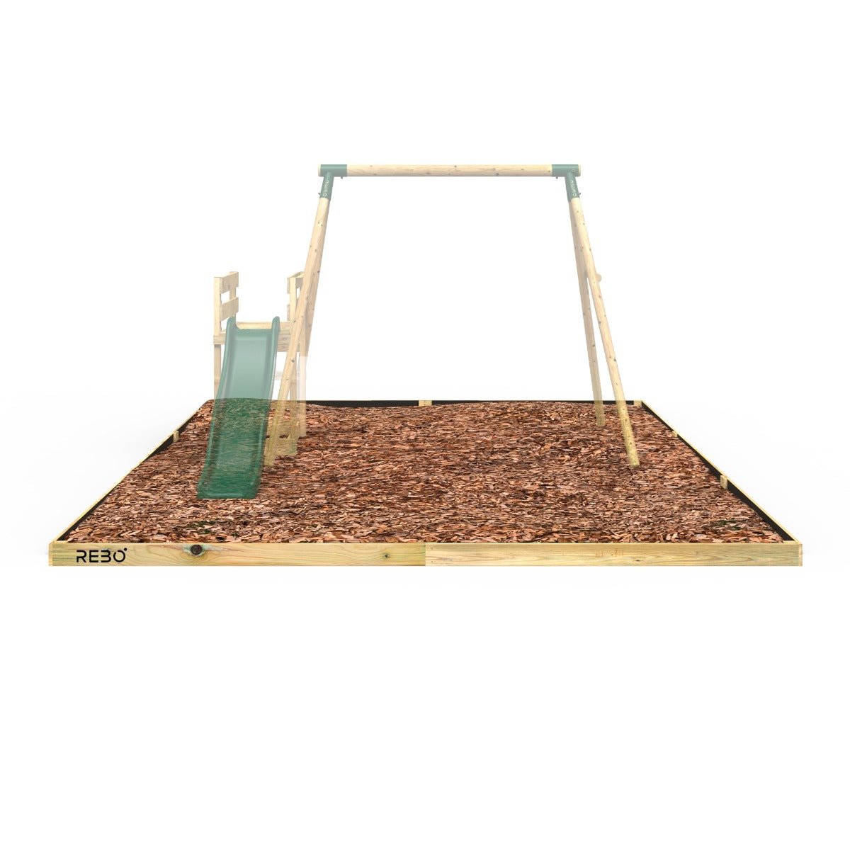Rebo Safety Play Area Protective Bark Wood Chip Kit - 4M x 5.1M