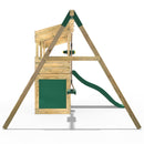 Rebo Wooden Lookout Tower Playhouse with 6ft Slide & Swing - Yellowstone