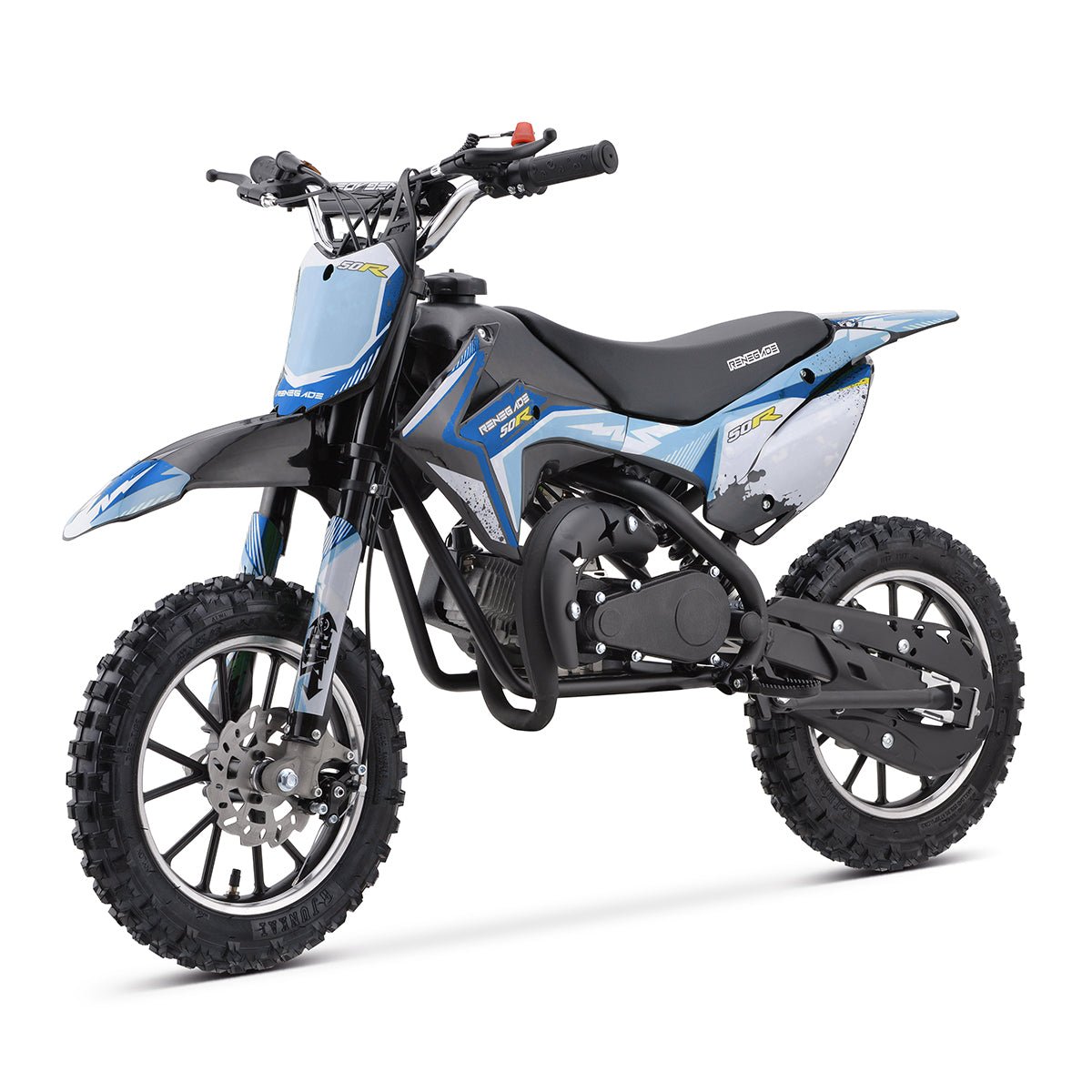 Renegade R50 49cc Petrol Mini Dirt Bike Blue OutdoorToys