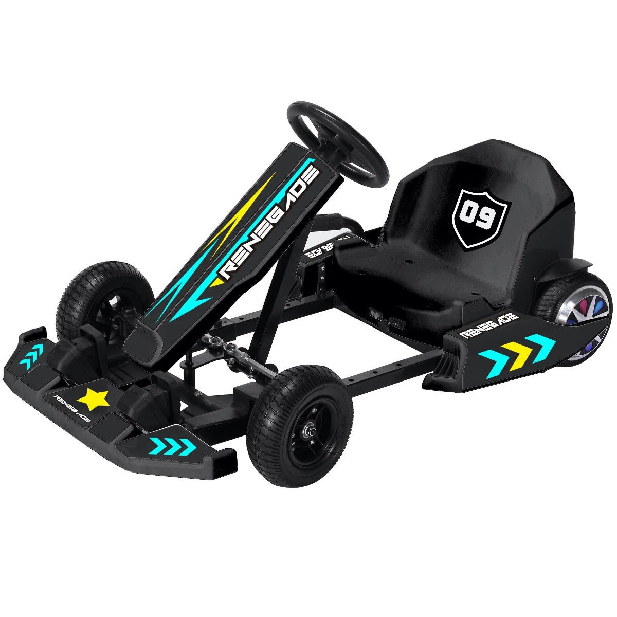 Child's Racing-Style Pedal Go Kart w/ Brake Gears Steering Wheel