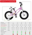 RoyalBaby Freestyle 12" Unisex Kids Bike With Stabilisers - Pink