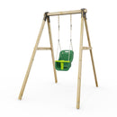 Rebo Glide Wooden Single Swing Sets with Swing Seat – Dandelion