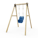 Rebo Glide Wooden Single Swing Sets with Swing Seat – Dandelion