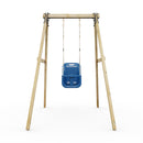 Rebo Glide Wooden Single Swing Sets with Swing Seat – Dandelion