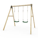 Rebo Glide Wooden Double Swing Sets with Two Swing Seats – Tulip