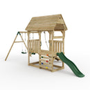 FarmPlay Mini Loft Climbing Frame with Double Swing and Slide