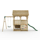 FarmPlay Mini Loft Climbing Frame with Single Swing and Slide