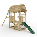 FarmPlay Mini Loft Climbing Frame with Single Swing and Slide