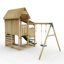 FarmPlay Stable Climbing Frame with Double Swing and Slide
