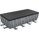 Bestway 16ft x 8ft x 48in Rectangular Steel Pro Frame Set Above Ground Swimming Pool BW56670