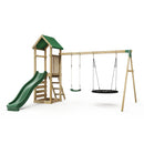 Rebo Adventure Wooden Climbing Frame, Swing Set and Slide - Fairweather