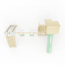 Polarplay Climbing Frame with Extended Tower, Double Swing, Climbing Wall and Slide - Roskilde