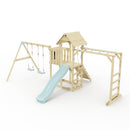 Polarplay Climbing Frame with Extended Tower, Double Swing, Monkey Bars and Slide - Helsingborg