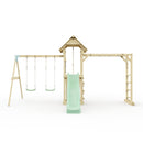 Polarplay Climbing Frame with Double Swing, Monkey Bars and Slide - Oerebro