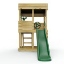Rebo Wooden Lookout Tower Playhouse with 6ft Slide - Lookout with Adventure Pack
