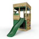 Rebo Wooden Lookout Tower Playhouse with 6ft Slide - Lookout with Den & Adventure