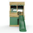 Rebo Wooden Lookout Tower Playhouse with 6ft Slide - Lookout with Den & Adventure