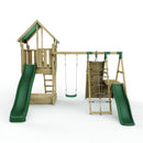 Rebo Modular Wooden Climbing Frame Playset - Swing, Climb & Slide Wychwood