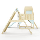 PolarPlay Climbing Platform and Playhouse with Double Swing, Climbing Wall and Slide - Oscar