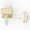 PolarPlay Climbing Platform and Playhouse with Double Swing, Climbing Wall and Slide - Oscar