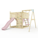 PolarPlay Kids Scandinavian Style Climbing Platform with Single Swing - Fai