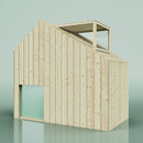 PolarPlay Kids Scandinavian Style Wooden Playhouse - Asta Sage
