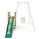 Add - on Wooden Platform with 6FT Slide for Rebo Wooden Garden Swing Sets