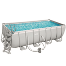 Bestway 16ft x 8ft x 48in Rectangular Steel Pro Frame Set Above Ground Swimming Pool BW56670