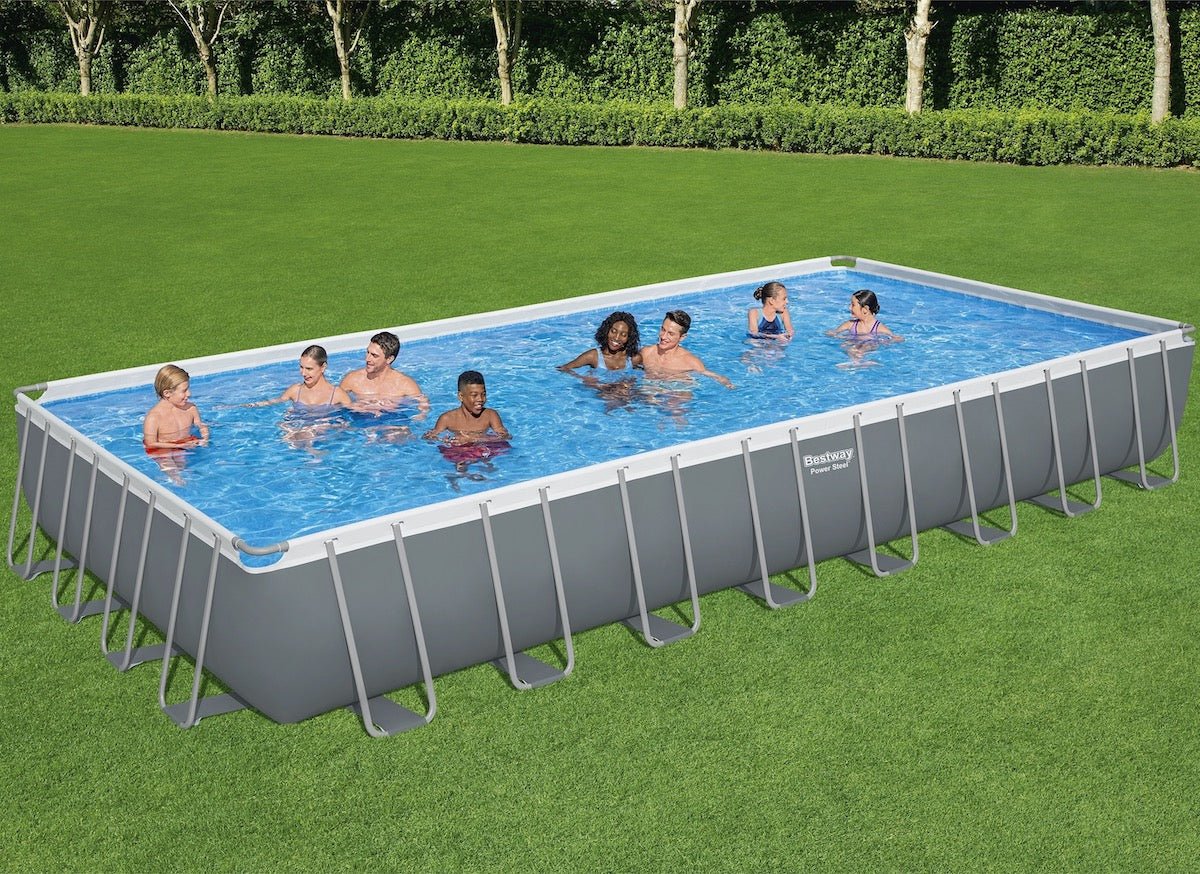 Bestway 31.4ft Power Steel Rectangular Frame Pool Set