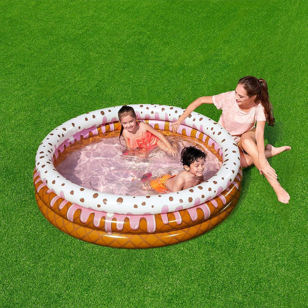 Bestway 63in x H15in Sundae Funday Kiddie Pool Inflatable Paddling Pool – BW51144
