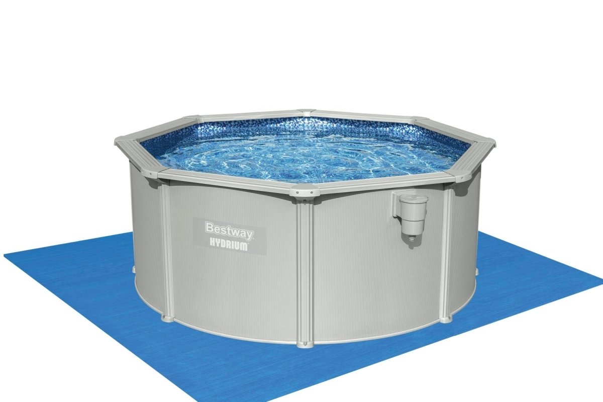 Bestway Hydrium 10ft x 48in Pool Set Above Ground Swimming Pool with Sand Filter Pump – BW56566