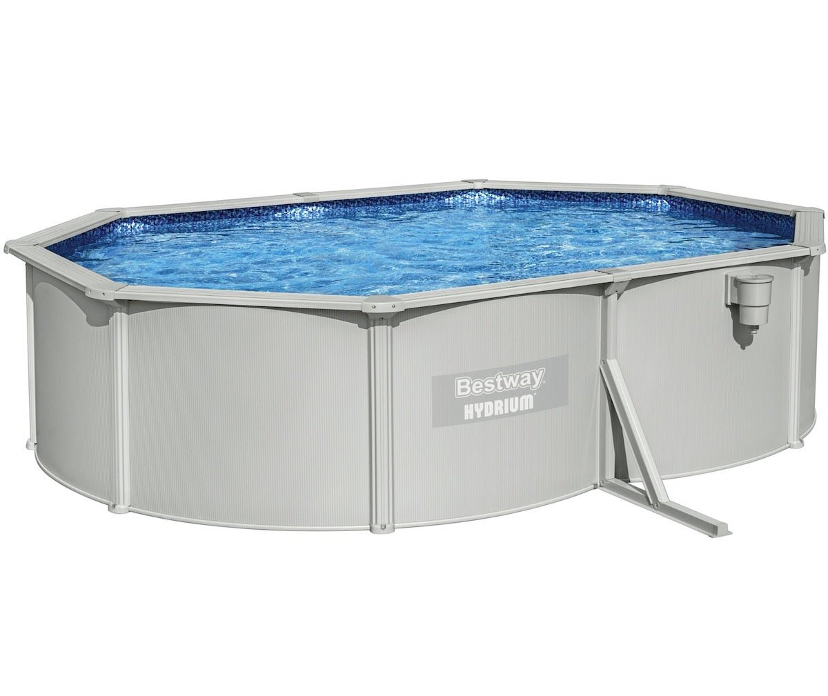 Bestway Hydrium 16ft 5in x 12ft x 48in Oval Pool Set Above Ground ...