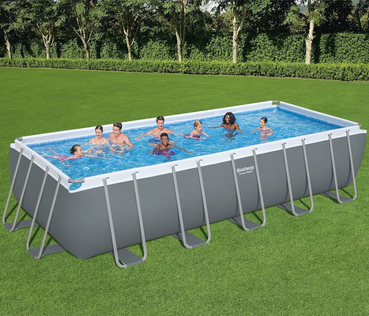 Bestway Power Steel 21ft Rectangular Above Ground Pool