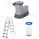 Bestway Power Steel™ Oval 18ft x 9ft x 48in Pool with Flowclear™ Filter Pump BW56710