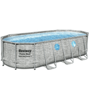 Bestway Power Steel Swim Vista Series™ 18ft x 9ft x 48in Oval Pool Set with Filter Pump – BW56716