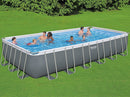 Bestway Rectangular Frame Set Above Ground Pool - Grey, 24 Ft