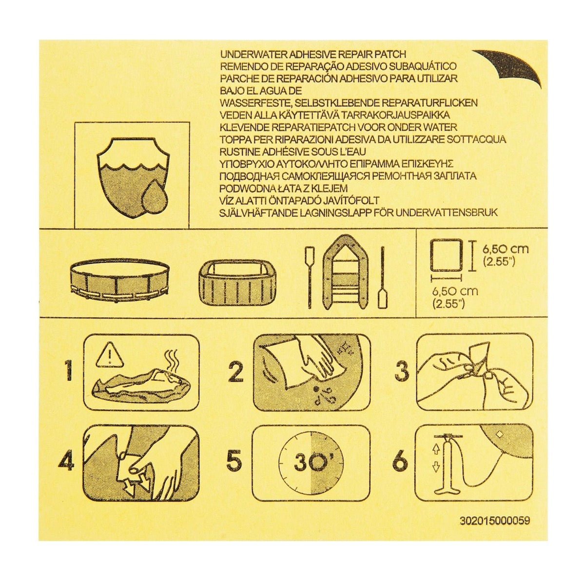 Bestway Underwater Adhesive Repair Patch 42.3cm2